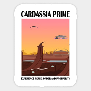 Star Trek - Travel Poster Cardassia Prime Sticker